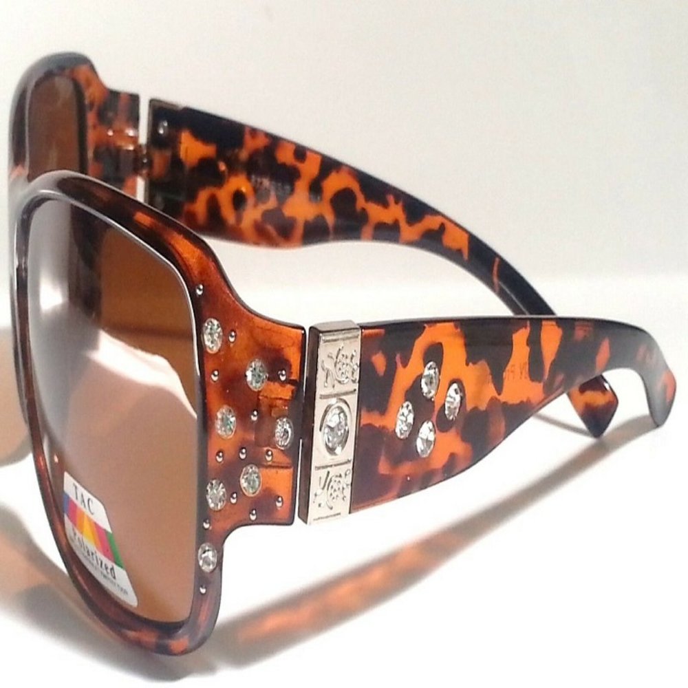 Polarized Womens Sunglasses Bling with Rhinestones